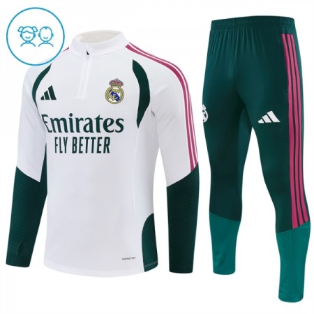 Enfant Real Madrid Sweat d'Entraînement Quart-Zip Blanche 2026-27