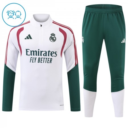 Enfant Real Madrid Sweat d'Entraînement Quart-Zip Blanche 2026-27