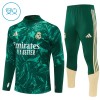 Enfant Real Madrid Sweat d'Entraînement Quart-Zip Verte 2026-27