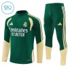 Enfant Real Madrid Sweat d'Entraînement Quart-Zip Verte 2026-27