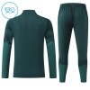 Enfant Real Madrid Sweat d'Entraînement Quart-Zip Verte 2026-27