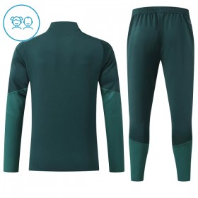 Enfant Real Madrid Sweat d'Entraînement Quart-Zip Verte 2026-27