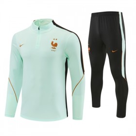 France Sweat d'Entraînement Quart-Zip Blanche 2026-27