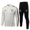 Manchester City Sweat d'Entraînement Quart-Zip Grise 2026-27