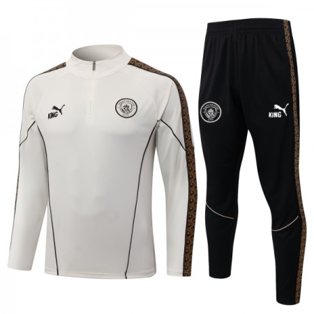 Manchester City Sweat d'Entraînement Quart-Zip Grise 2026-27