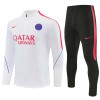 Paris Saint Germain Sweat d'Entraînement Quart-Zip Blanche 2026-27 Paris Saint Germain Sweat d'Entraînement Quart-Zip Blanche 2026-27