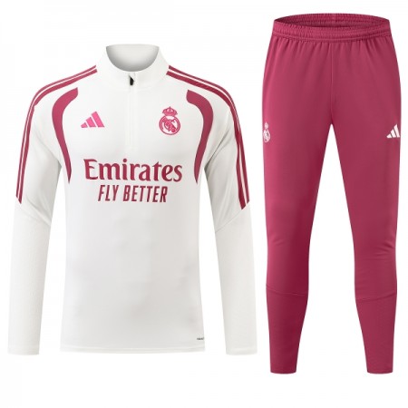 Real Madrid Sweat d'Entraînement Quart-Zip Blanche 2026-27