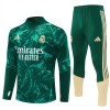 Real Madrid Sweat d'Entraînement Quart-Zip Verte 2026-27 Real Madrid Sweat d'Entraînement Quart-Zip Verte 2026-27