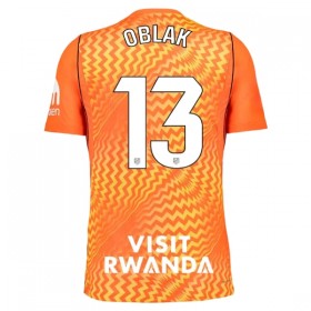 Maillot Foot Atlético Madrid Oblak 13 Gardien Orange 2026-27