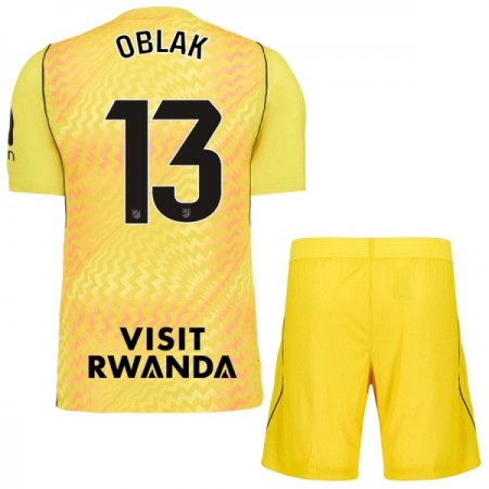 Tenue Enfant Atlético Madrid Oblak 13 Gardien Jaune 2026-27 (+ Short) Tenue Enfant Atlético Madrid Oblak 13 Gardien Jaune 2026-27 (+ Short)